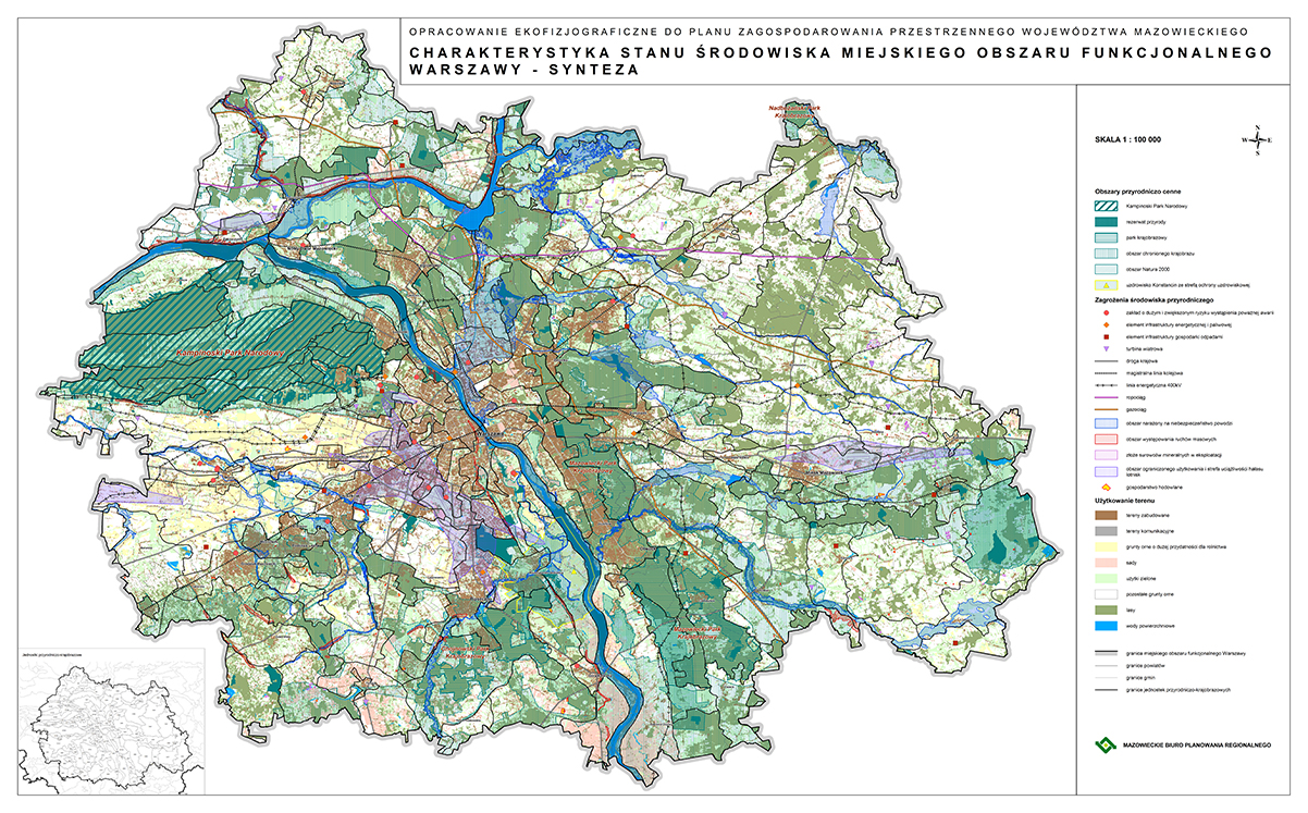 Mapa 2(52)2018 Charakterystka środowiska przyrodniczego miejskiego obszaru funkcjonalnego Warszawa – synteza