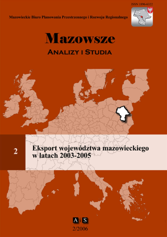 Zeszyt 2/2006 Eksport województwa mazowieckiego w latach 2003-2005
