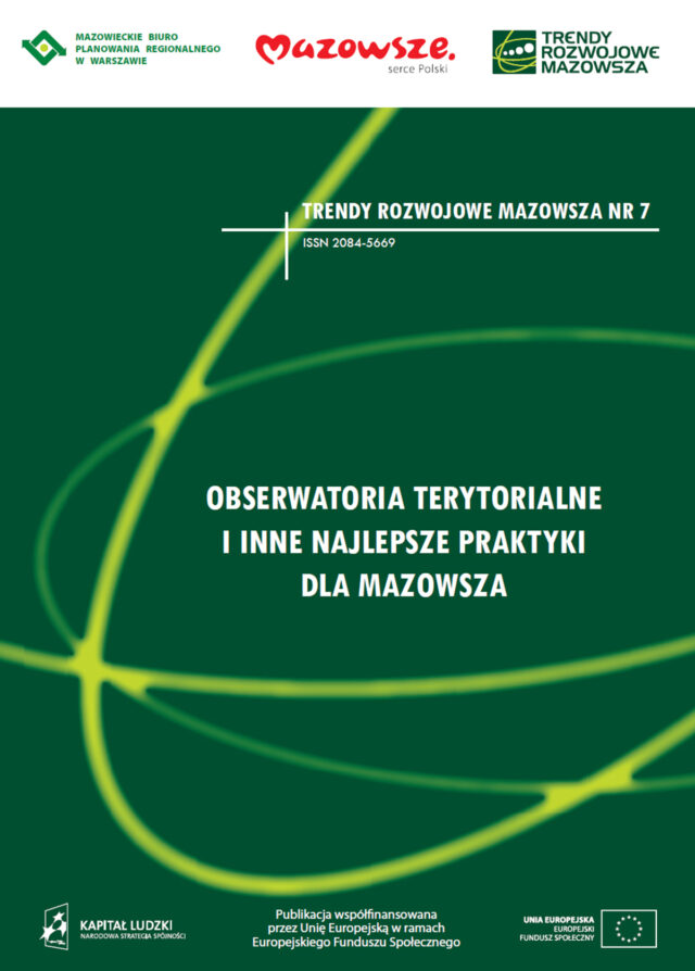 Trendy Rozwojowe Mazowsza Nr 7 – Obserwatoria Terytorialne i inne najlepsze praktyki